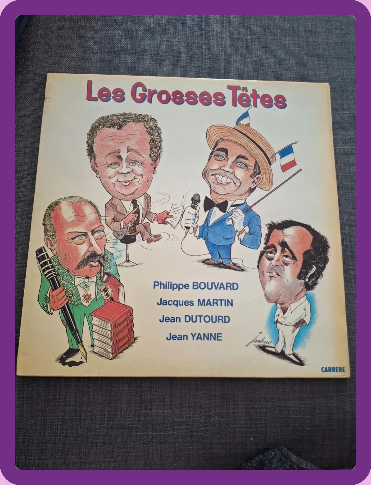 Vinyle 33T Les Grosses Tetes Philippe Bouvard 1981